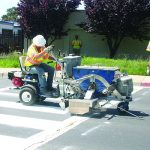 Бояджийска машина нанасяне на хоризонтална пътна маркировка Thermolazer за термопластични бои